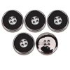 Wholesale plastic double-piece buttons, four-eye suits, suit overcoats, UV electroplated buttons, fashionable buttons Item Picture